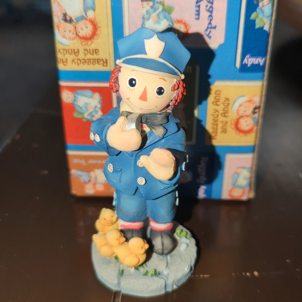 Blue Police Officer Toy Figurine